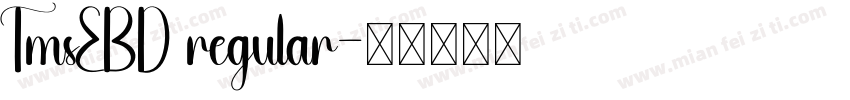 TmsEBD regular字体转换